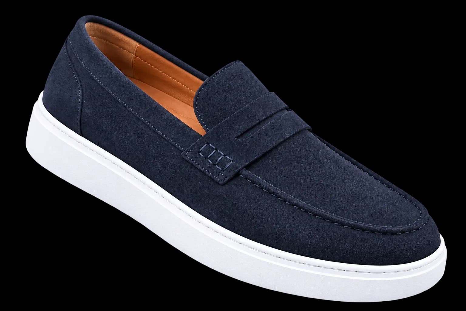 Lacivert Erkek Süet Loafer Ayakkabı